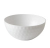 9" - 96 OZ. Large White Dimpled Bowl