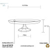 9.75" Cake Stand Clear