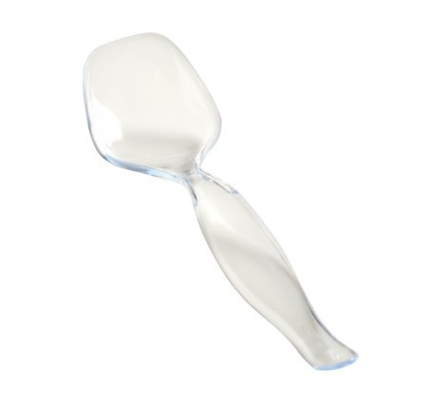 Clear  Plastic Serving Spoon 8.5"