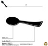 Extra Heavy Serving Spoon Black/Clear/White