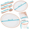 Full White and Rose Gold Party Set Serves 25