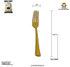 Gold Plastic Forks 24 Pack