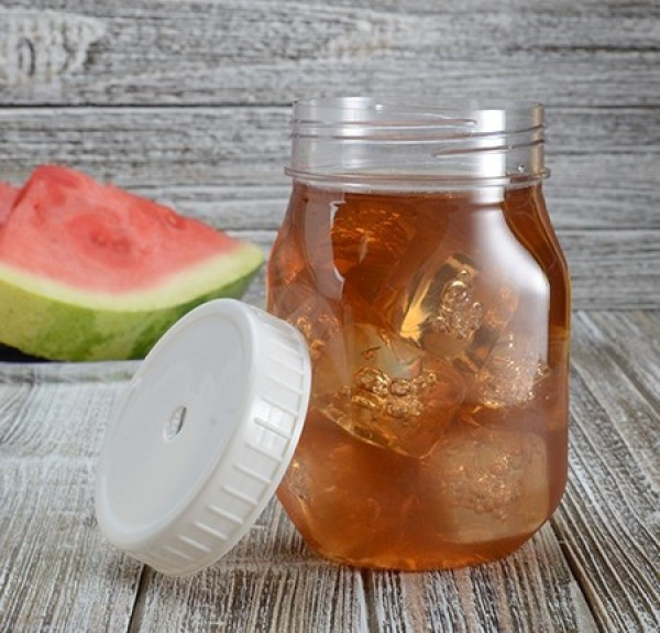 Lid With Hole for Mason Jar