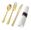 Napkin Roll - Gold Fork, Knife & Spoon