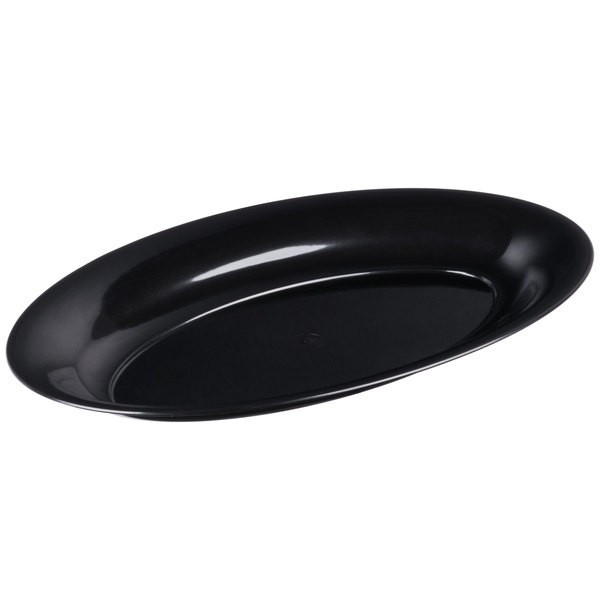 Oval Platter 8" x 12" Black