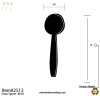 Soup Spoons 50 Pack Black/Clear/White