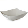 Square Ivory Plastic Waved Designed Serving Bowls