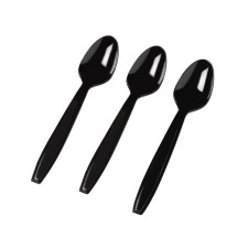 Spoons 50 Pack Black/Clear/White