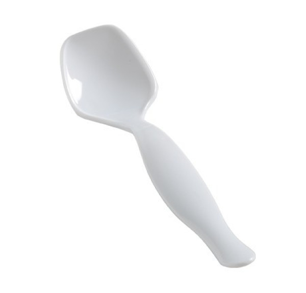 White Plastic Serving Spoon 8.5"
