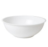 White Round Eco Friendly Plastic Serving Bowl Smooth Design