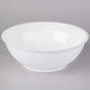 White Round Eco Friendly Plastic Serving Bowl Smooth Design