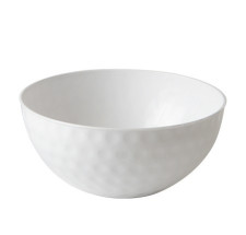 White Small Serving Bowl Dimple Designed