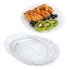 Pack of 10 Glittered Silver "7.5 Plastic Party Plates 19cm