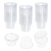 Pack of 100 Small 4oz Plastic Containers/Pots