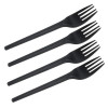 Pack of 150 6" Black CPLA Disposable Forks