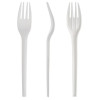 Pack of 150 6" White CPLA Disposable Forks