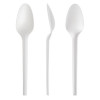 Pack of 150 6" White CPLA Disposable Spoons