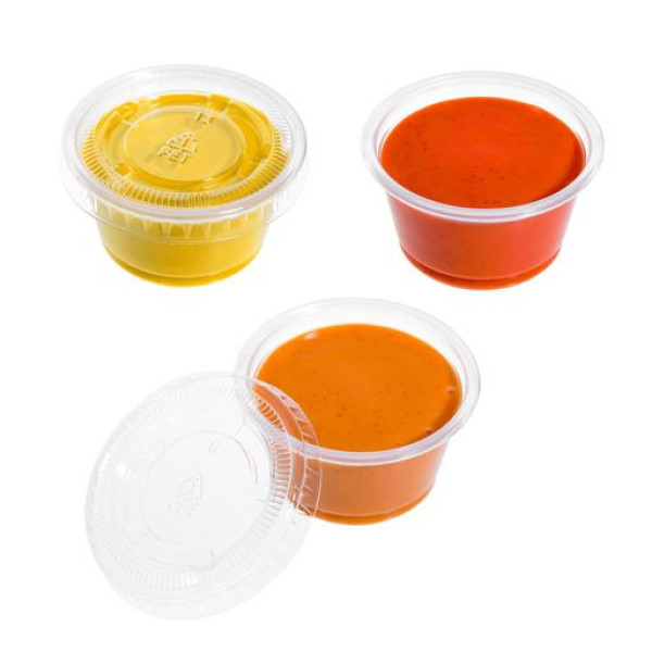 Pack of 150 Tiny .75oz Plastic Containers/Pots