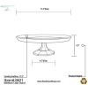 11.75" Cake Stand White